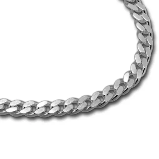SilberDream Armband Panzer flach 925 Sterling Silberarmband Unisex 21cm SDA2311J