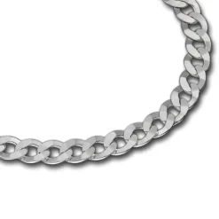 SilberDream Armband Panzer flach 925 Sterling Silberarmband Unisex 19cm SDA2379J