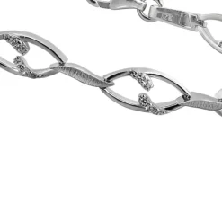 SilberDream Armband Ranke Zirkonia weiß 925er Sterling Silber 19cm Damen SDA472W