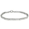 SilberDream Armband Rechteck 925 Silber glanz matt 19cm SDA4795M