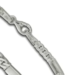 SilberDream Armband Rechteck 925 Silber glanz matt 19cm SDA4795M