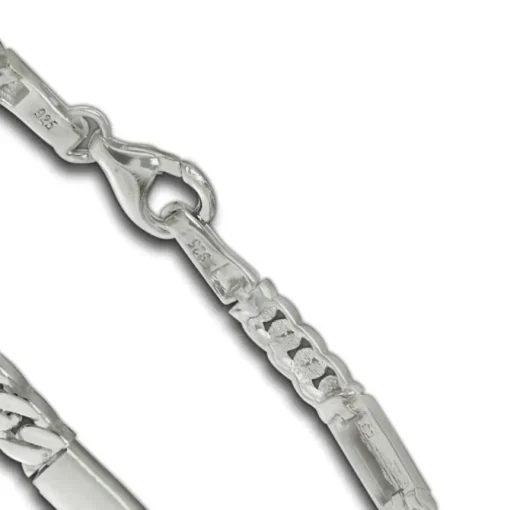 SilberDream Armband Rechteck 925 Silber glanz matt 19cm SDA4795M