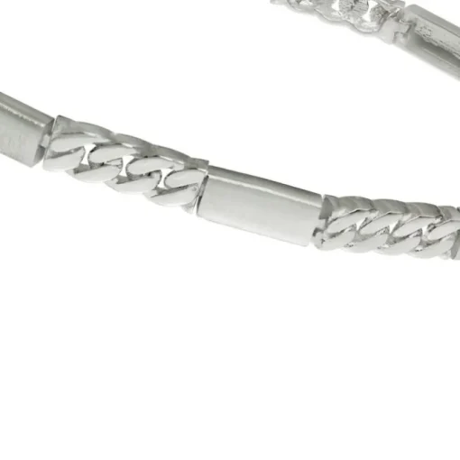 SilberDream Armband Rechteck 925 Silber glanz matt 19cm SDA4795M