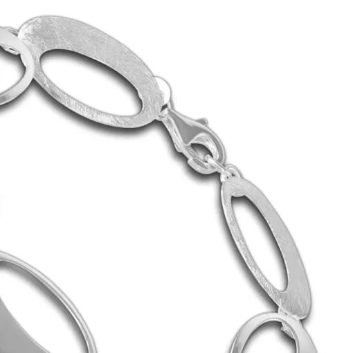 SilberDream Armband Retro Design matt/glänzend 925 Sterling Silber 19,5cm SDA435