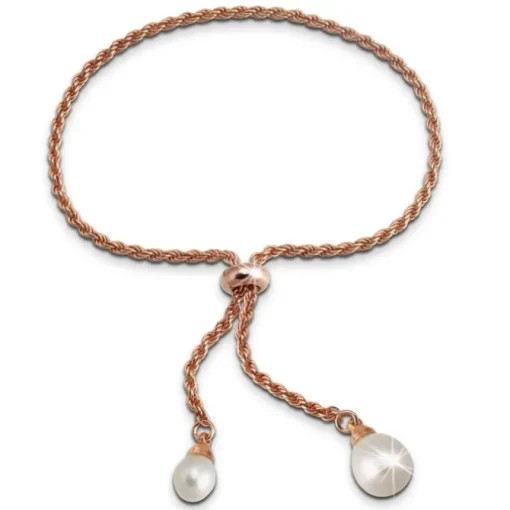 SilberDream Armband rose vergoldet Perle 925er Sterling Silber Damen SDA2295E