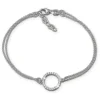 SilberDream Armband rund Zirkonia weiß 17cm - 19cm 925er Silber Damen SDA2587J