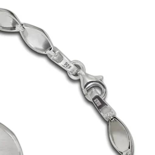 SilberDream Armband Tropfen 925 Silber glanz matt 19cm SDA4793J
