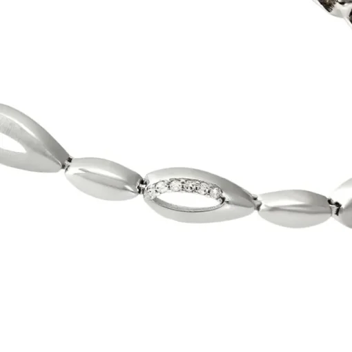 SilberDream Armband Tropfen Zirkonia weiß 925er Silber 18,5cm Damen SDA476W