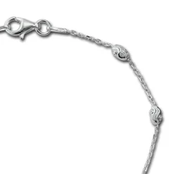 SilberDream Armband -Typhoon- 925 Silber poliert diamantiert ca. 19cm SDA3019J