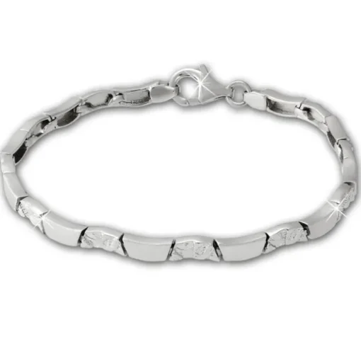 SilberDream Armband Wave 925 Sterling Silber 18,5cm Silberarmband SDA477J