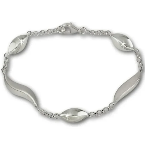SilberDream Armband Wave 925 Sterling Silber 19,5cm SDA410
