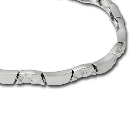 SilberDream Armband Wave 925 Sterling Silber 18,5cm Silberarmband SDA477J
