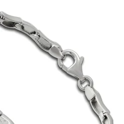 SilberDream Armband Wave 925 Sterling Silber 18,5cm Silberarmband SDA477J