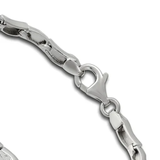SilberDream Armband Wave 925 Sterling Silber 18,5cm Silberarmband SDA477J