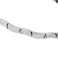 SilberDream Armband Wave 925 Sterling Silber 18,5cm Silberarmband SDA477J
