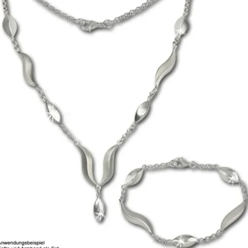 SilberDream Armband Wave 925 Sterling Silber 19,5cm SDA410