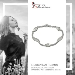SilberDream Armband Wave 925 Sterling Silber 19,5cm SDA410