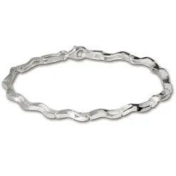 SilberDream Armband Welle 925 Sterlin Silber 19cm Silberarmband SDA402