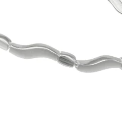 SilberDream Armband Welle matt/glänzend 925 Sterling Silber 19cm SDA432