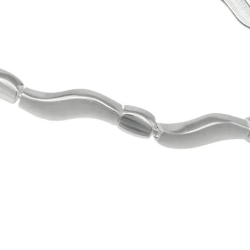 SilberDream Armband Welle matt/glänzend 925 Sterling Silber 19cm SDA432