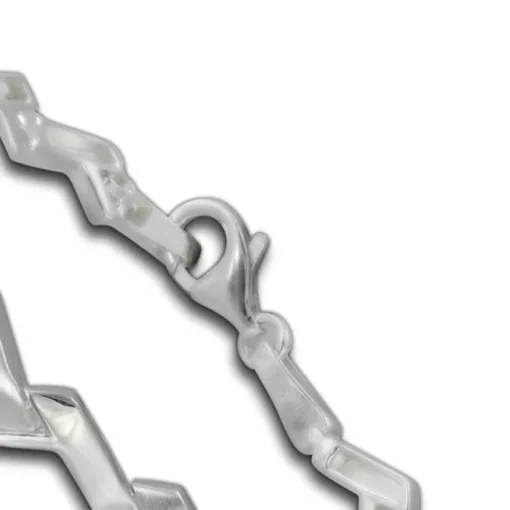 SilberDream Armband Zick-Zack 925er Silber 19cm Silberarmband SDA440J