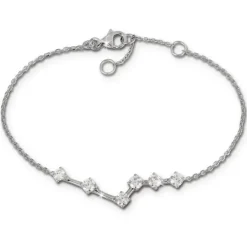 SilberDream Armband Zirkonia weiß 18,5cm - 21,5cm 925er Silber Damen SDA5308W