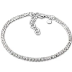 SilberDream Armband Zirkonia weiß 925 Sterling Silber Damen 18cm - 21cm SDA1028W