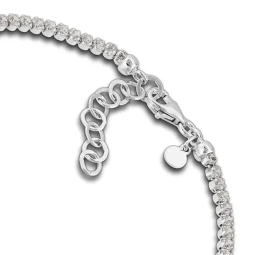 SilberDream Armband Zirkonia weiß 925 Sterling Silber Damen 18cm - 21cm SDA1028W