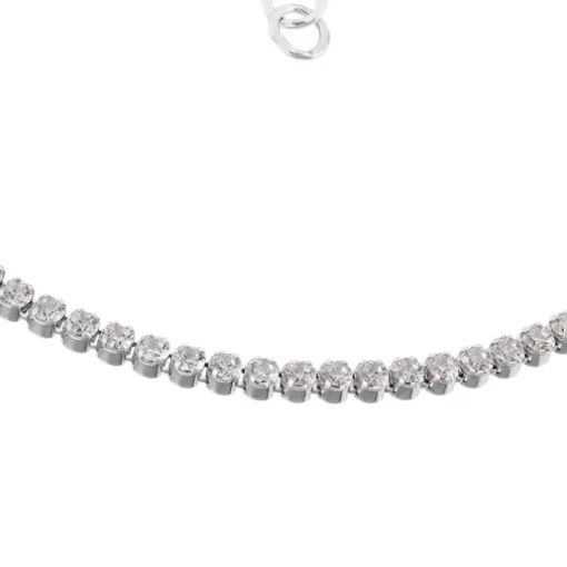 SilberDream Armband Zirkonia weiß 925 Sterling Silber Damen 18cm - 21cm SDA1028W