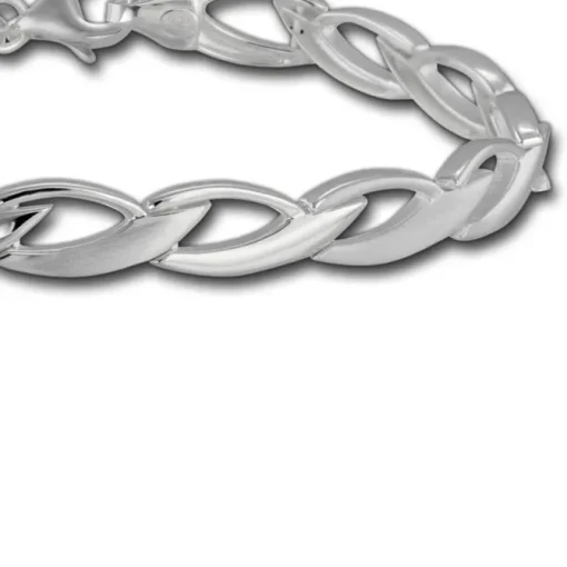 SilberDream Armband Zopf 925er Silber 19cm Silberarmband SDA438J
