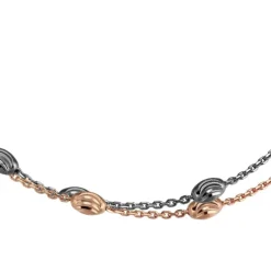 SilberDream Bicolor Armband Rose und Schwarz 19-21cm 925 Silber Damen SDA2459F