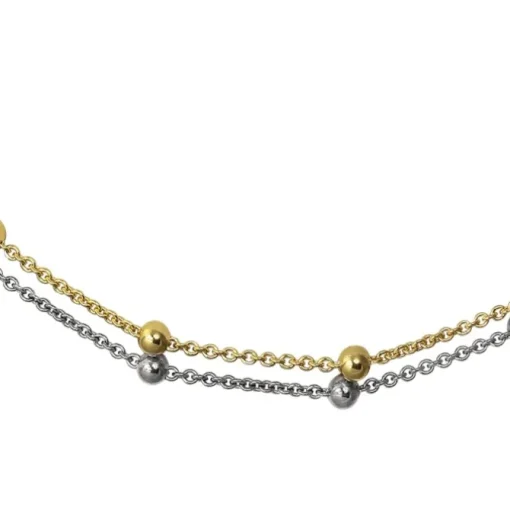 SilberDream Bicolor Armband Kugeln Gold und Silber 925 Silber Damen SDA2129T