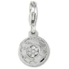 SilberDream Charm Blume Zirkonia 925er Silber Armband Anhänger FC888W