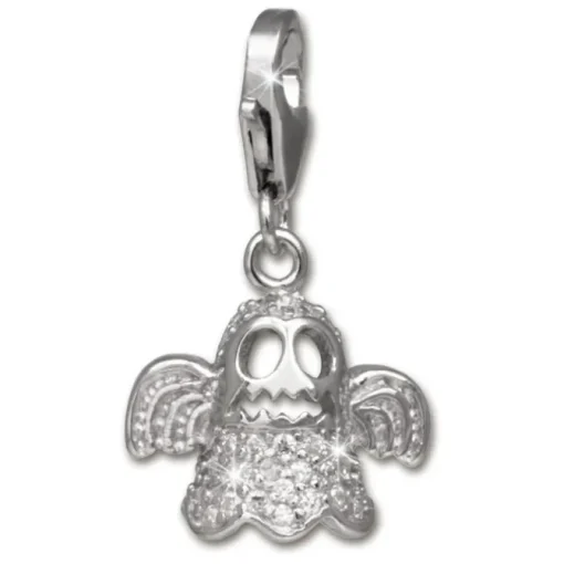SilberDream Charm Gespenst Zirkonia 925 Silber Armband Anhänger FC3143