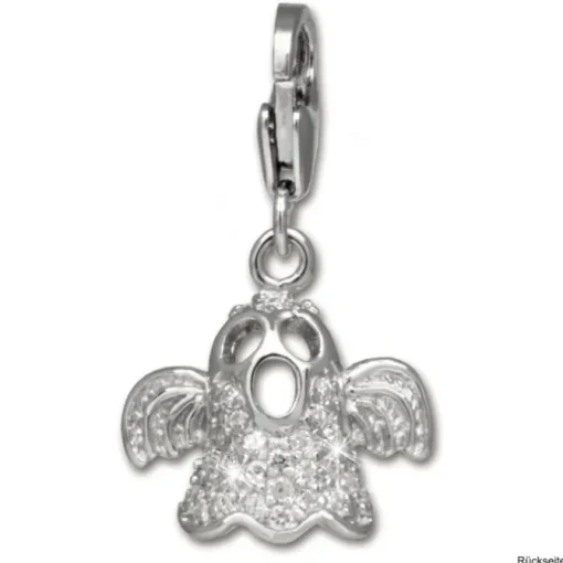 SilberDream Charm Gespenst Zirkonia 925 Silber Armband Anhänger FC3143