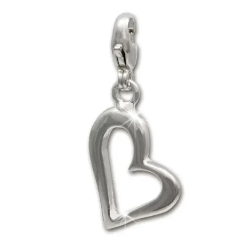 SilberDream Charm Herz glanz 925er Silber Armband Anhänger FC508