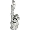 SilberDream Charm hängender Bär Zirkonia Kristalle 925 Silber GSC210