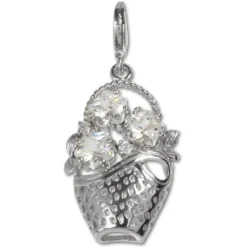 SilberDream Charm Korb Silber Armband Ketten Anhänger FC4106