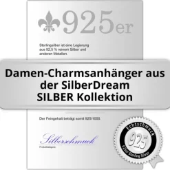 SilberDream Charm Love Zirkonia 925er Silber Armband Anhänger FC900W