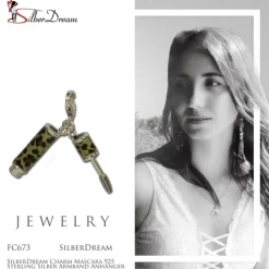 SilberDream Charm Mascara 925 Sterling Silber Armband Anhänger FC673