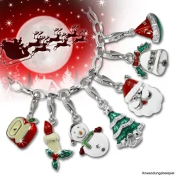 SilberDream Charm Melone Zirkonia Kristall 925 Armband Anhänger FC3141