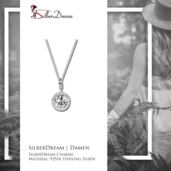 SilberDream Charm Muster Kugel Set mit Kette 925 Silber FCA121