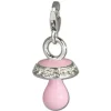SilberDream Charm Nuckel Zirkonia 925er Armband Anhänger FC676