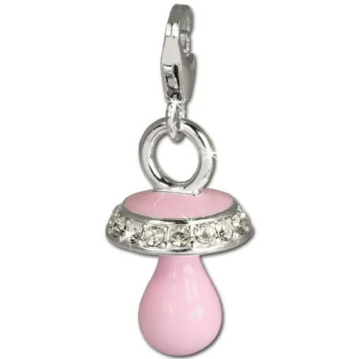 SilberDream Charm Nuckel Zirkonia 925er Armband Anhänger FC676