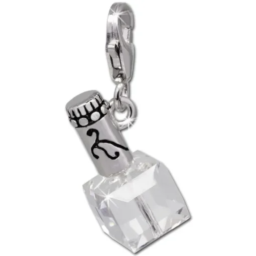 SilberDream Charm Parfüm-Flacon Zirkonia 925er Armband Anhänger FC686