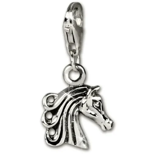 SilberDream Charm Pferdekopf Armband Anhänger 925 Silber FC1043