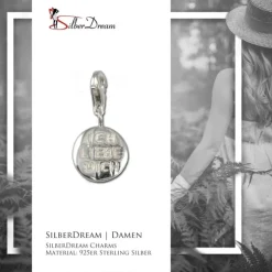 SilberDream Charm Plakette Liebe Armband Anhänger FC3067