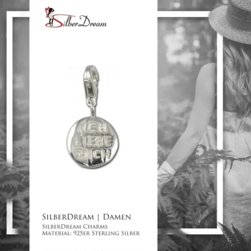SilberDream Charm Plakette Liebe Armband Anhänger FC3067