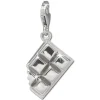 SilberDream Charm Schokolade 925er Silber Armband Anhänger FC723I