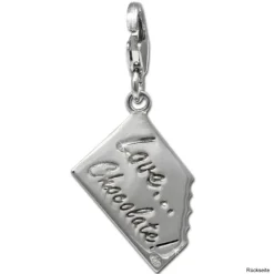 SilberDream Charm Schokolade 925er Silber Armband Anhänger FC723I